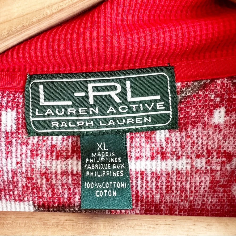 New LAUREN RALPH LAUREN southwest Aztec pullover 1/4 zip size XL MSRP $70 - Picture 4 of 6